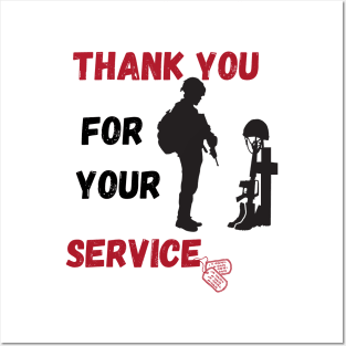 Thank You For Your Service Posters and Art